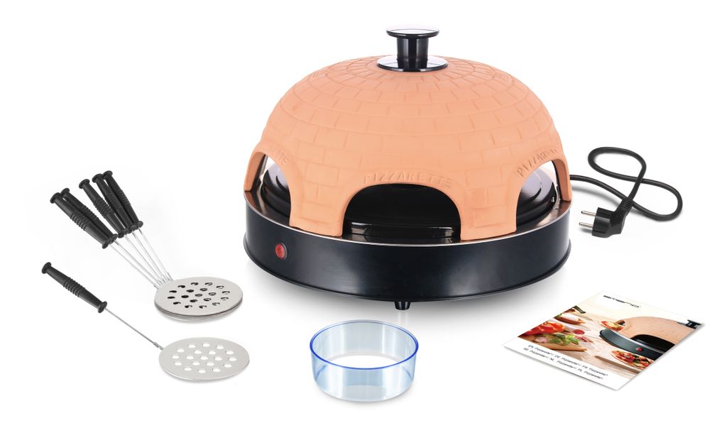 Emerio Pizzarette & Raclette für 6 Personen Küchenartikel & Haushaltsartikel Küchengeräte Brotbackautomaten 