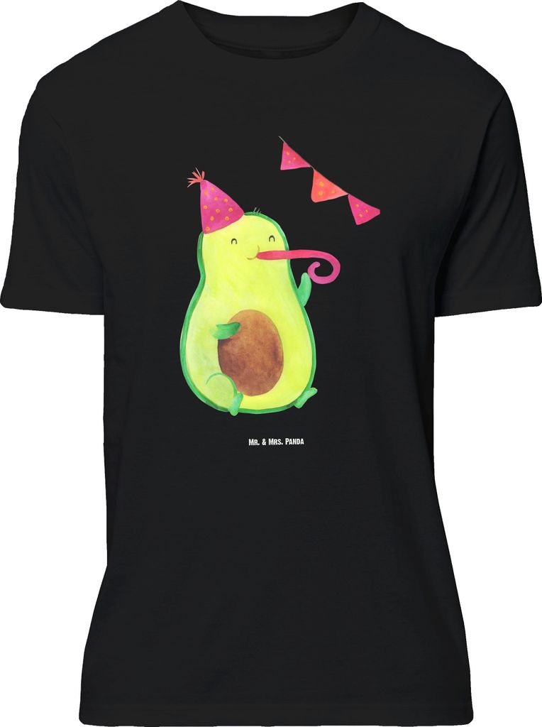 Mr. & Mrs. Panda Größe XL T-Shirt Avocado Party - Schwarz - Geschenk, mit Spruch, Tshirt, Shirt, Geburtstag, Schulabschluss, Happy Birthday