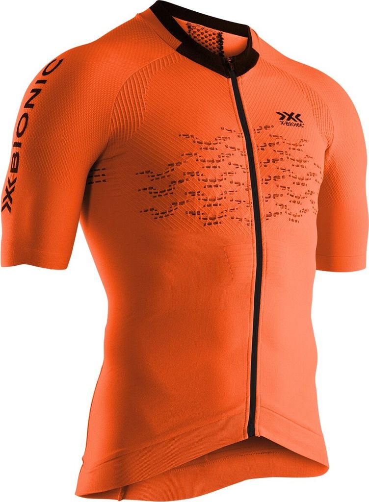 X-BIONIC The Trick G2 kurzarm Fahrradtrikot Herren trick orange/arctic white S