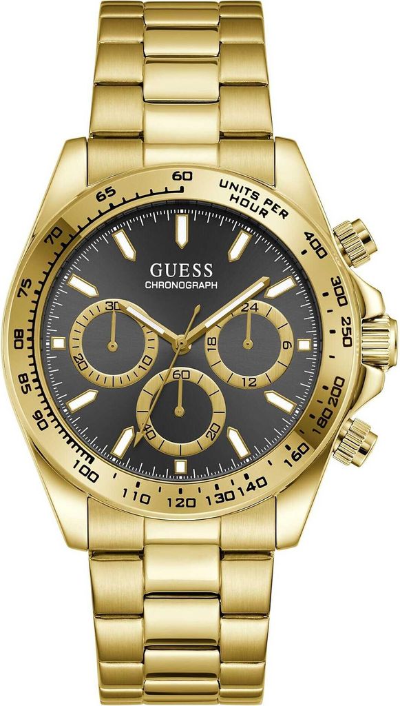 Guess Herren Uhr Armbanduhr ARTHUR GW1058G2 Edelstahl gold