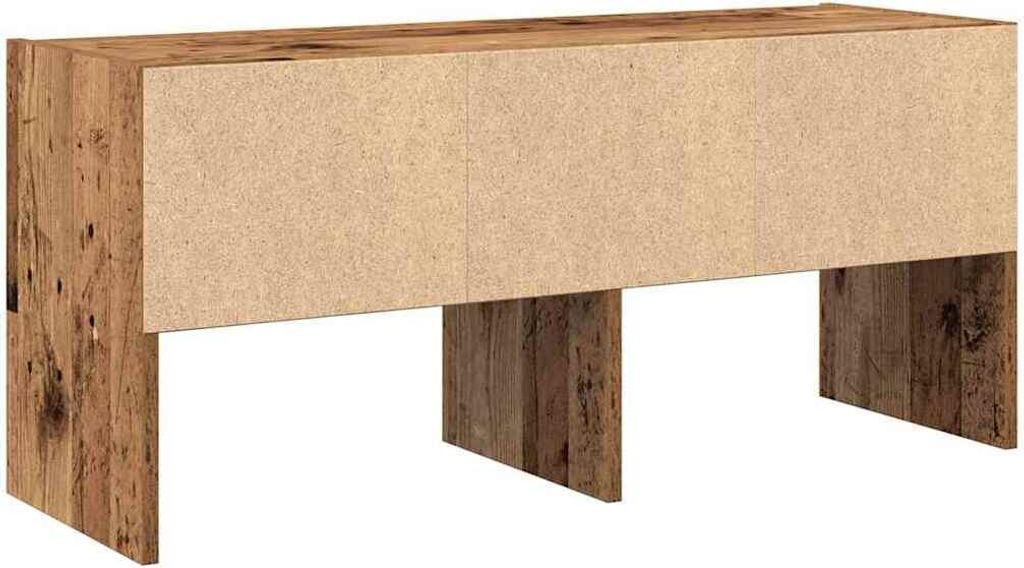 Schuhregal Stapelbar Altholz-Optik 89,5x30x40 cm