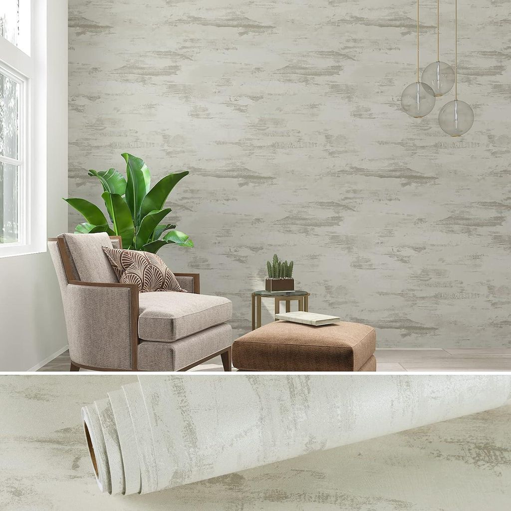 Selbstklebende Tapete in Betonoptik Grau Wandfolie 60x900 Produktbild 