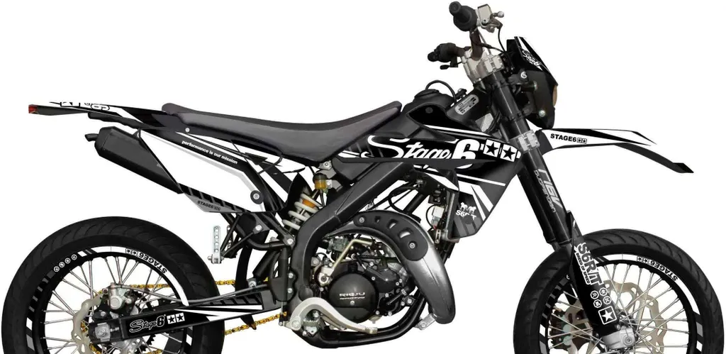Rénovez vos plastiques avec le kit graphique Stage6 blanc Rieju Mrt 09-21