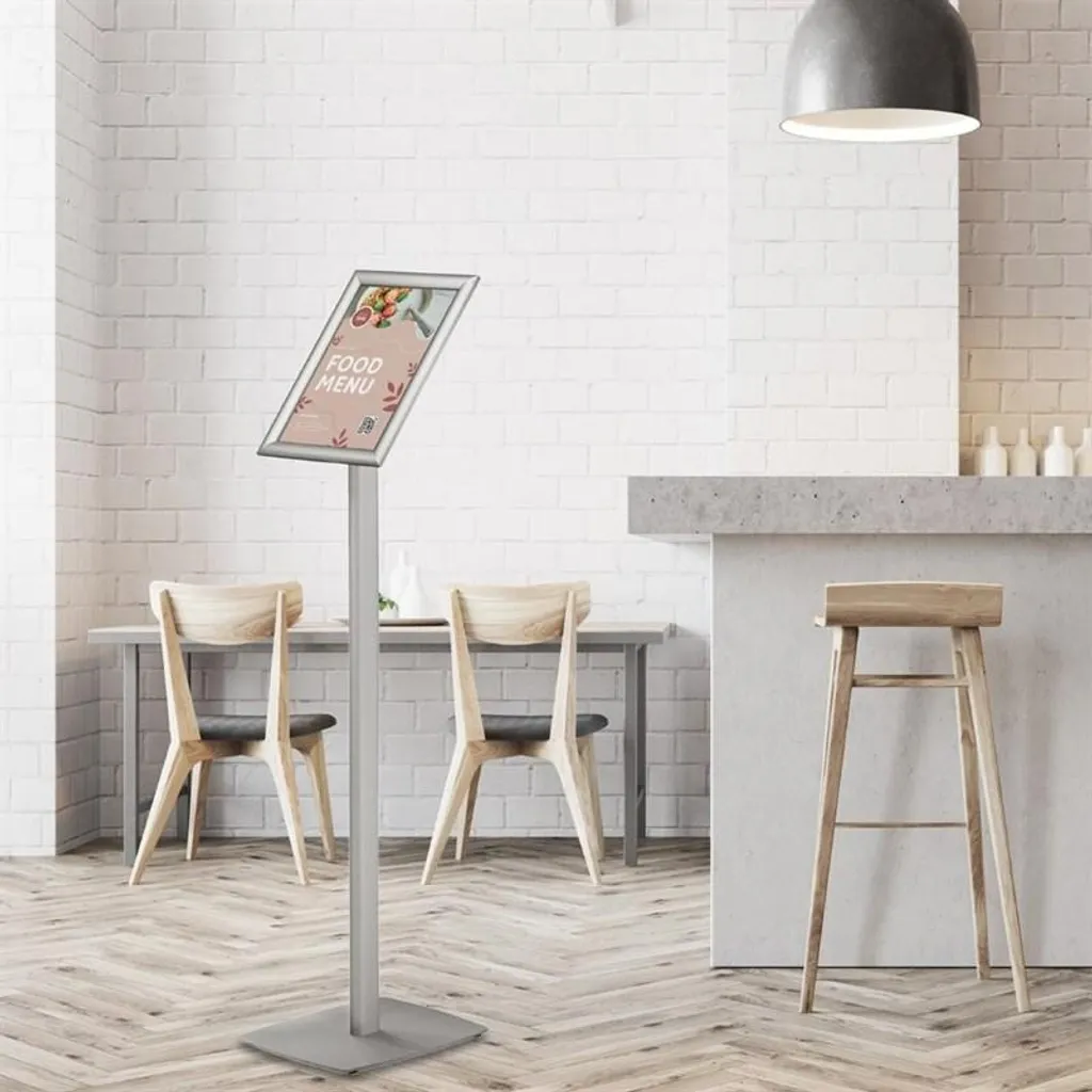 Porte-affiche A4 pour menu de restaurant et signalétique de bureau