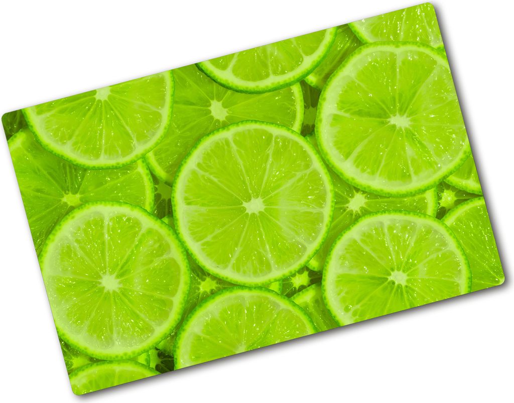 Tulup Glas Herdabdeckplatte - 80x52 cm - Glaskeramikkochfeld-Abdeckung Spritzschutz Glasabdeckplatte - Einteilig - Essen & Getränke - Limetten - G...
