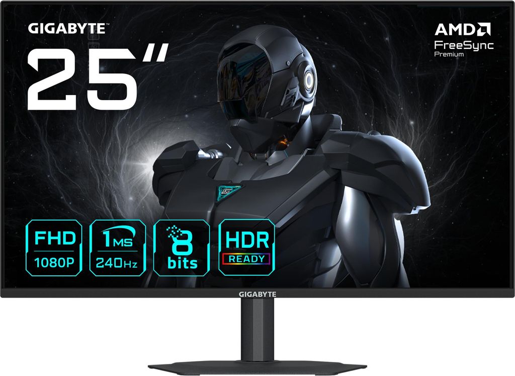 Gigabyte G25F2A Moniteur de jeu plat, 62,2cm (25"), Image du produit 