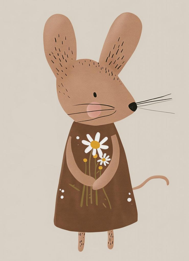 Plakat 13x18cm Muster für Kinder, Mädchen und Jungen - Myszol