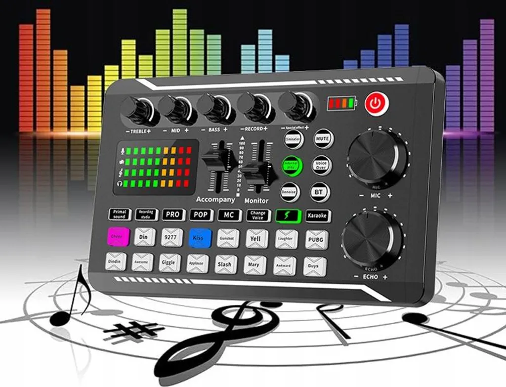 Microphone pour Streaming et Podcast avec Table de Mixage PC Mac - 8