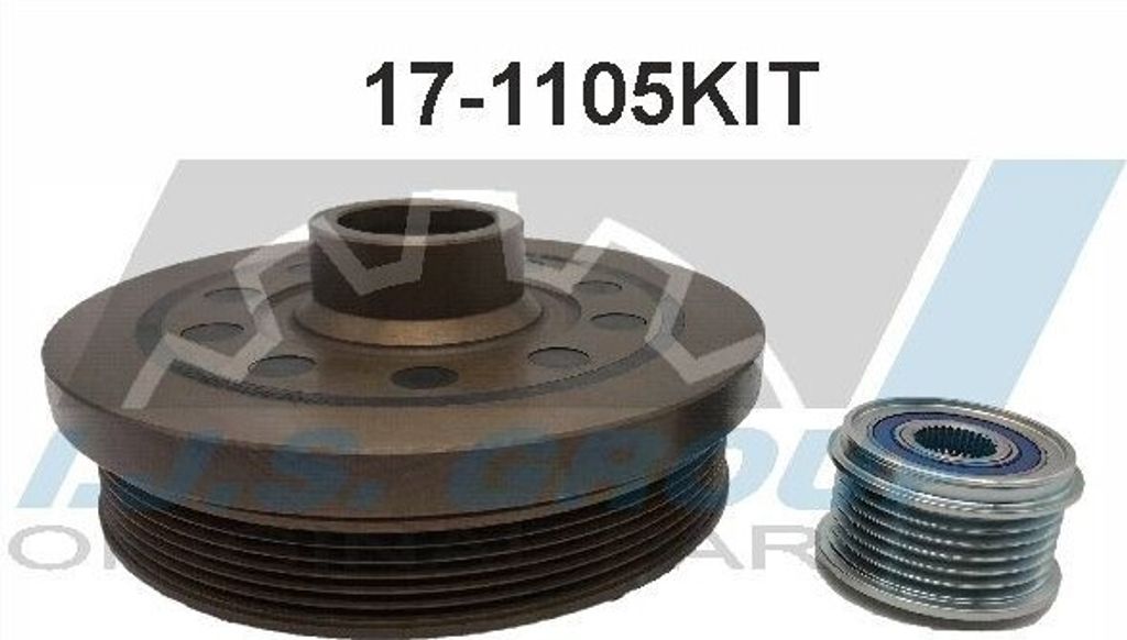 IJS GROUP Riemenscheibensatz Kurbelwelle 17-1105KIT für BMW 3 Touring (E91) 6,5cm 40mm 54,90mm 166,7mm 5,3kg