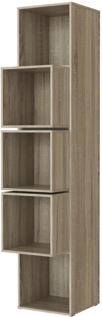 SMARTBett Standregal, Würfelregal für Wohnzimmer, Kinderzimmer, Schlafzimmer und Büro | Regal Eiche Sonoma + 3 Würfel Eiche Sonoma