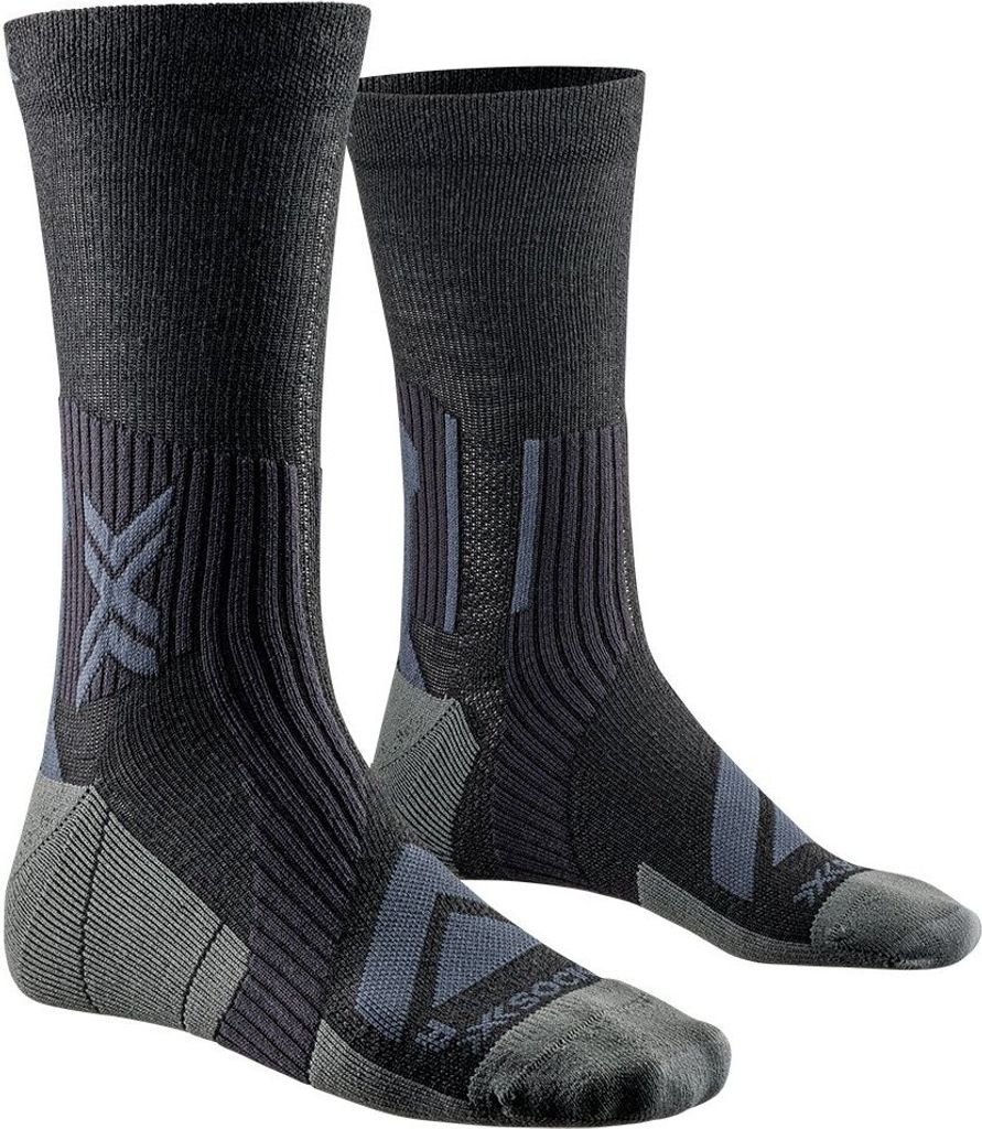 X-socks Bike Expert Merino Crew Socken Grau EU 39-41 Mann Grau EU 39-41