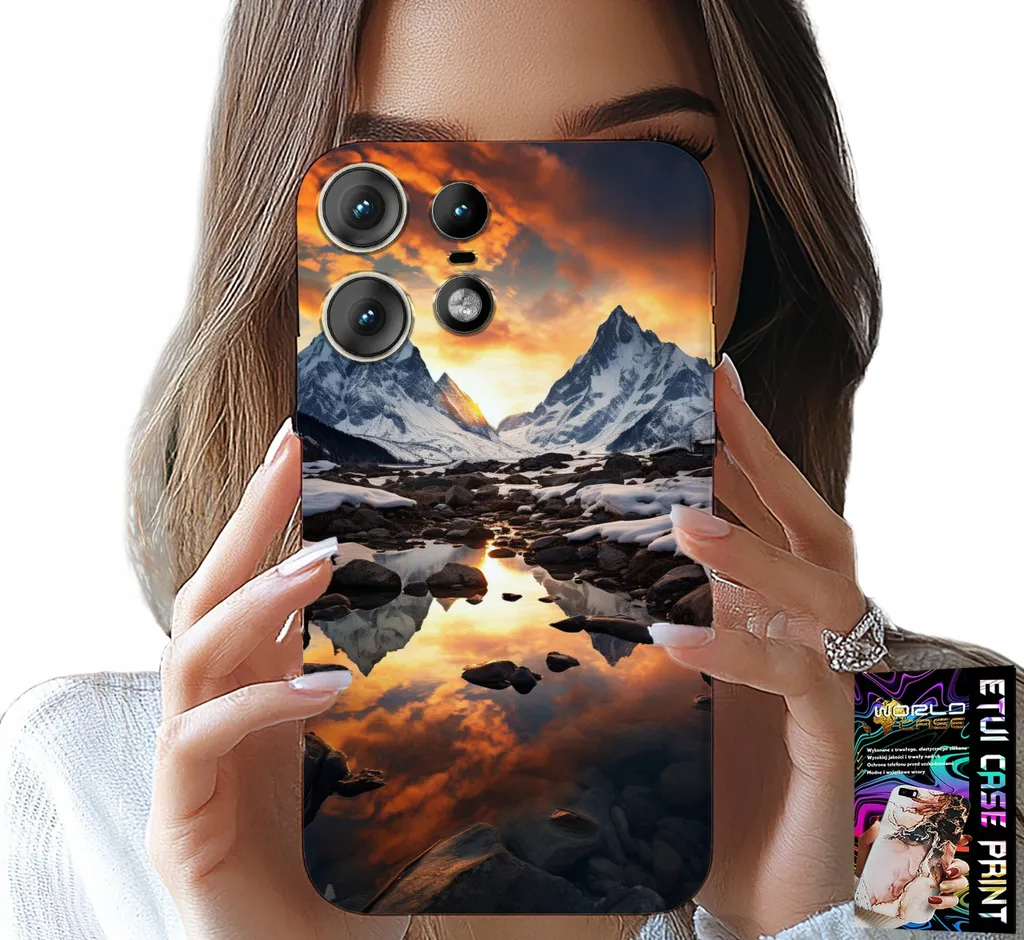 Custodia Motorola Edge 50 Pro - Everest Foil Peaks Look Cool