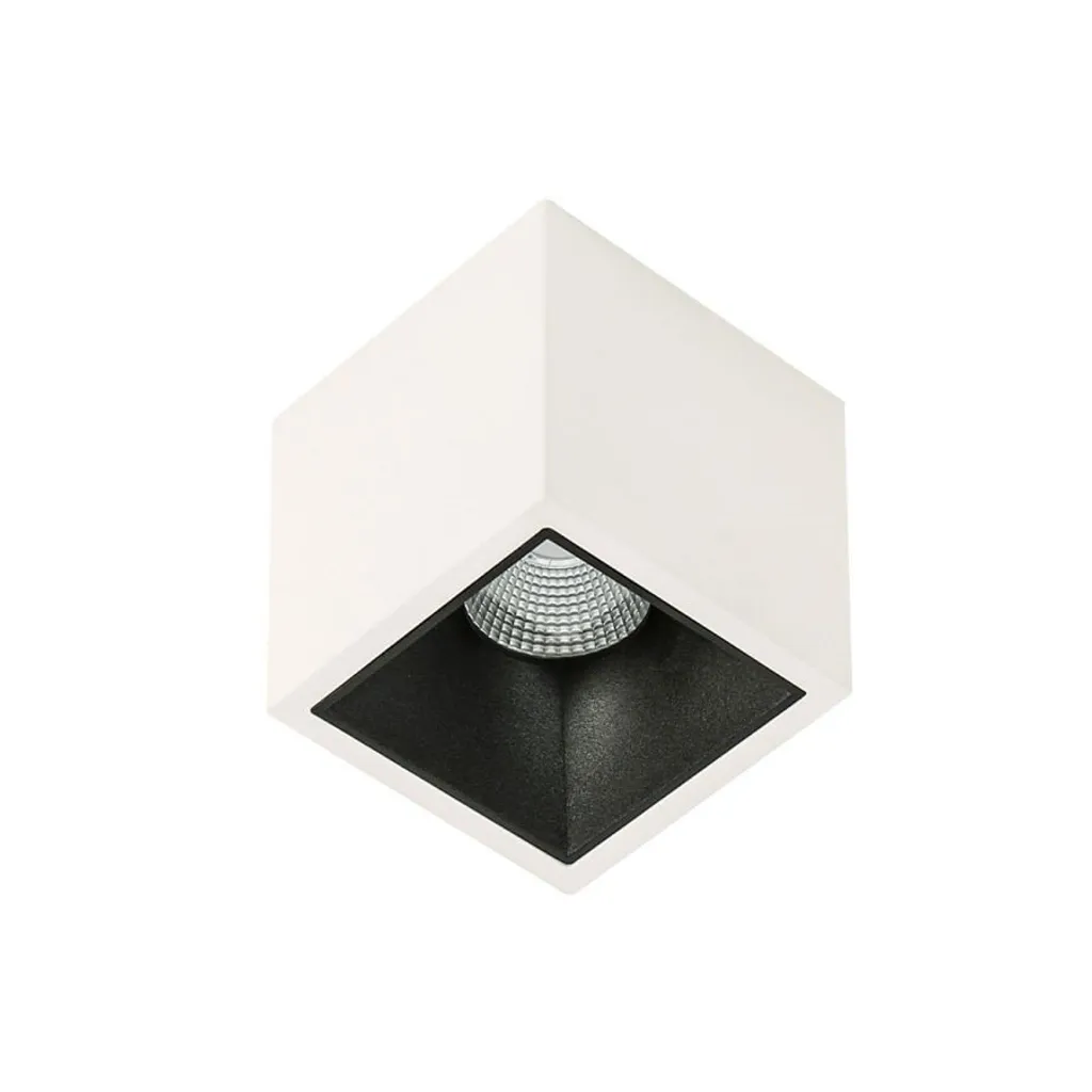 Plafonnier LED Design Blanc 3000K pour Salon et Séjour Italux 18W