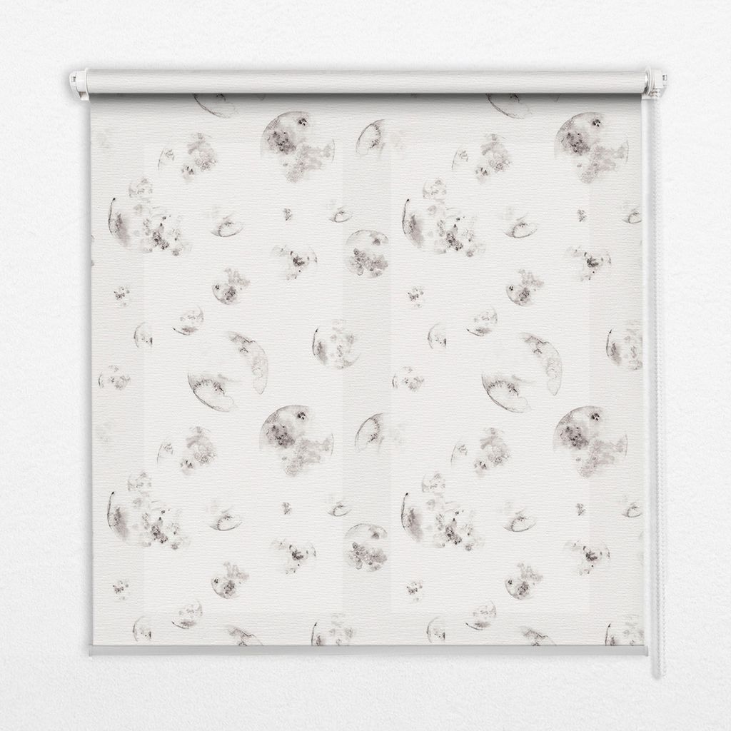 Seitenzug-Rollo Fensterrollo Jalousie - Thermo-Rollo Verdunkelungsrollo - 110x180 cm - Planeten