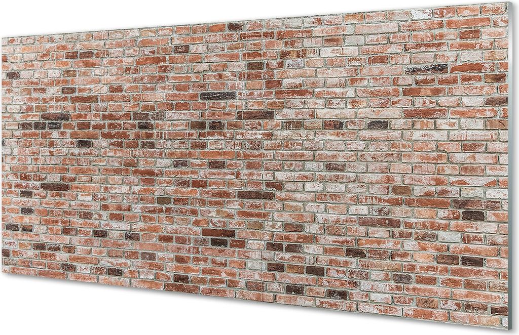 Glasbilder 100x50 Wandkunst Vintage brick wall