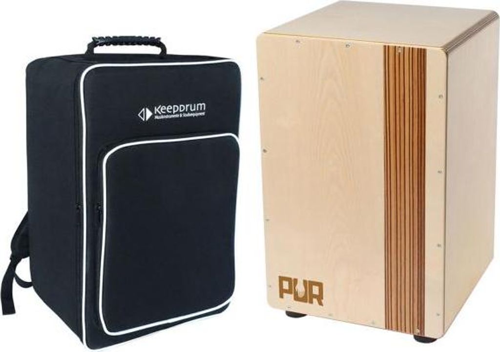 PUR Cajon PC2259 Compact QS Zebrano mit Tasche