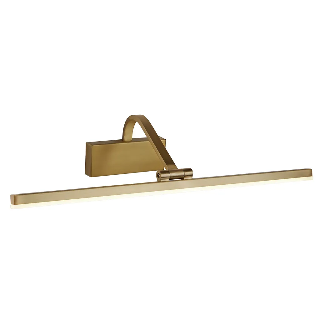 Applique de tableau LED 51cm bronze brossé éclairage chic blanc chaud