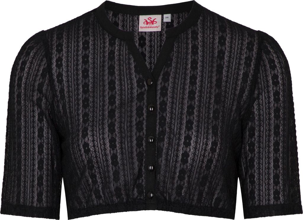 Fannah Dirndlbluse Trachtenbluse Trachtenmode, Größe:46, Farbe:Offweiß