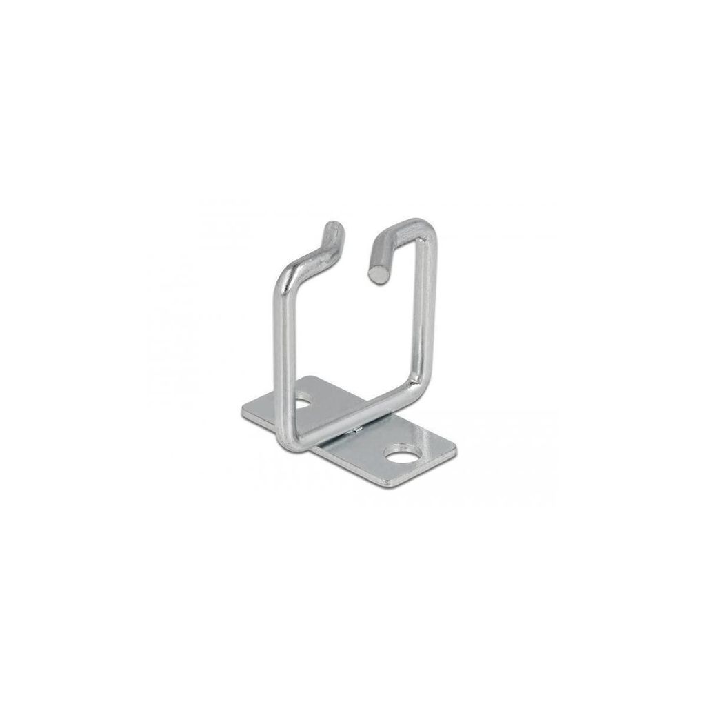 DeLOCK Kabelbügel 40 x 40 mm mit Montageplatte Metall, Produktbild 