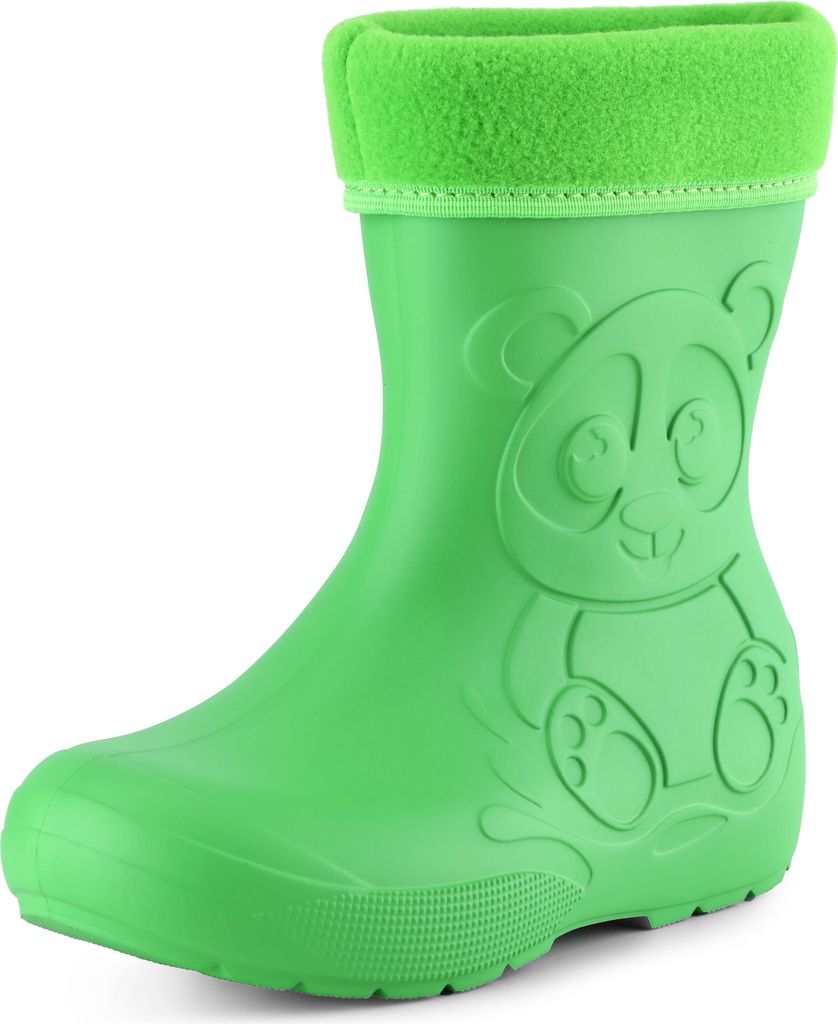 Ladeheid Eva Kinder Jungen Mädchen Gummistiefel Regenschuhe gefüttert LA-CA-11 (Grün, 30/31 EU)