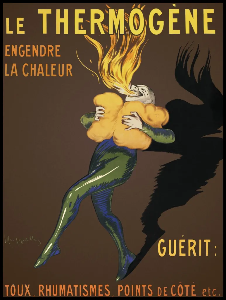 Décoration Murale Salon Affiche Le Thermogène 75x100cm Style Vintage