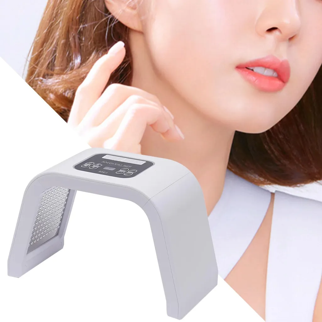 Masque LED visage 7 couleurs avec luminothérapie régénérante PDT - 4