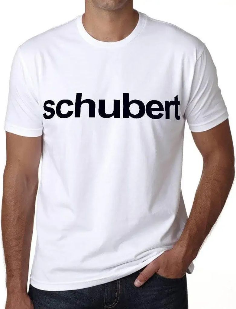 Herren Grafik T-Shirt Schubert Öko-Verantwortlich Vintage Jahrgang Kurzarm Lustige Druck Geburtstag Geschenk Mann