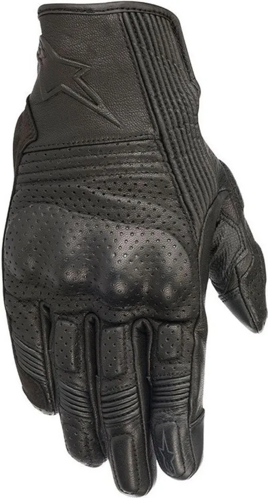 Gants Alpinestars Mustang V2 avec Coques de Protection Noirs - M