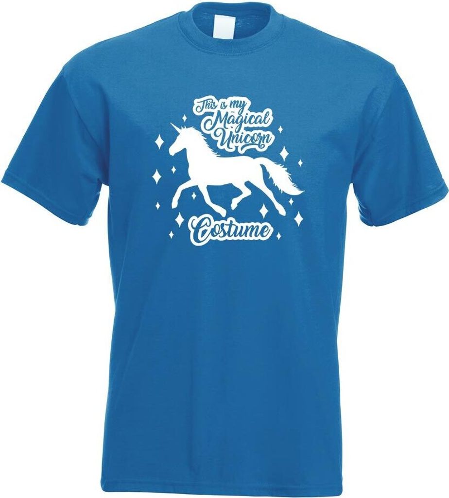 Kiwistar - T-Shirt - royal - My Magical Unicorn Costume Motiv Bedruckt Funshirt Design Print - mit Motiv Bedruckt - Funshirt Design - Sport - Freiz...