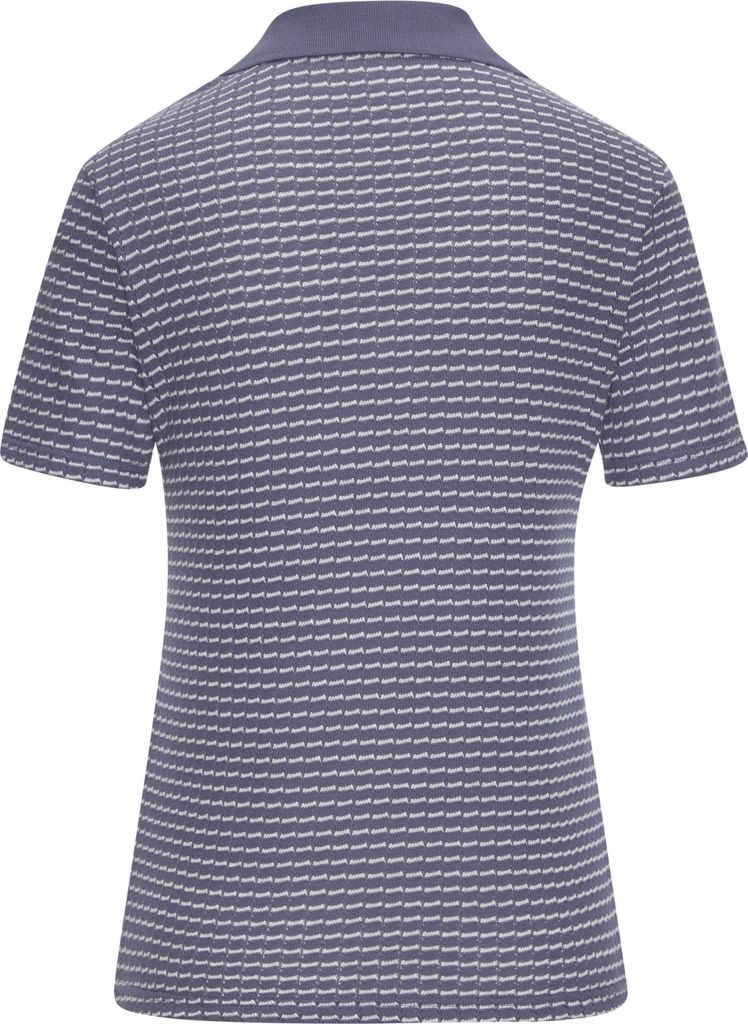 VIVANCE Poloshirt blau-creme Größe 32/34