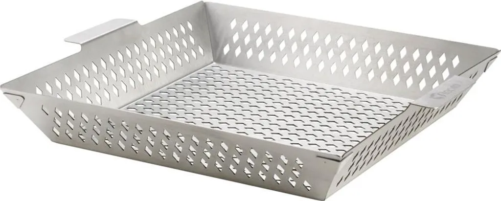 Grille de cuisson panier barbecue inox robuste Tepro de 42 x 36 x 7 cm