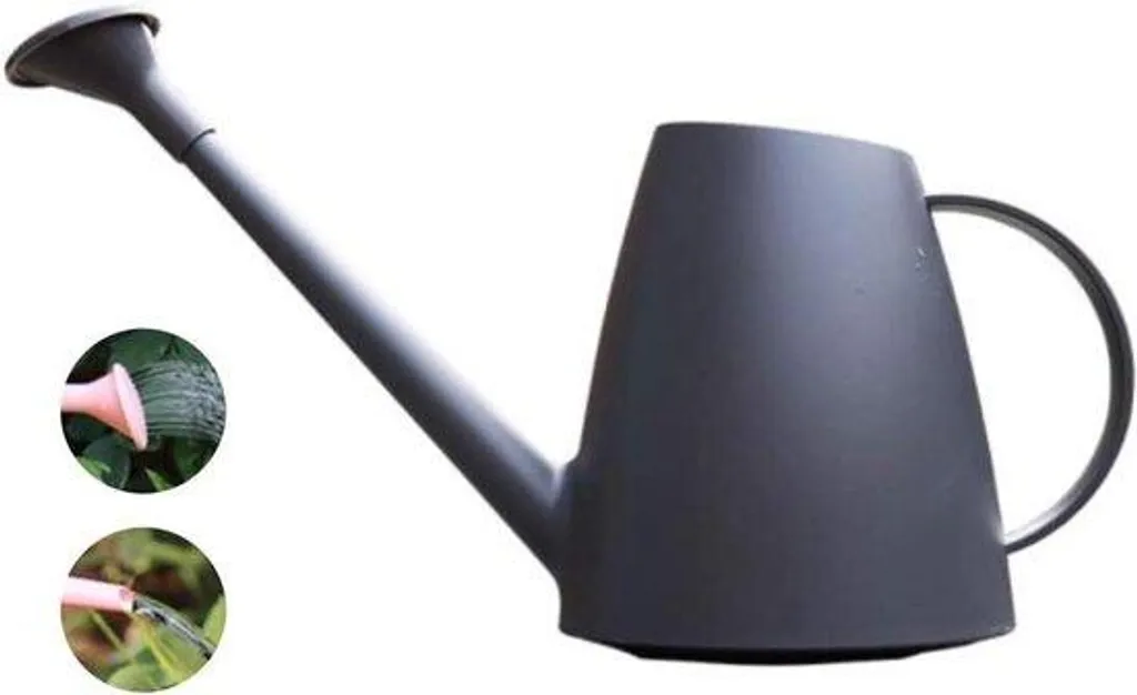 Arrosoir de jardinage léger 1,8 l gris avec bec verseur de précision