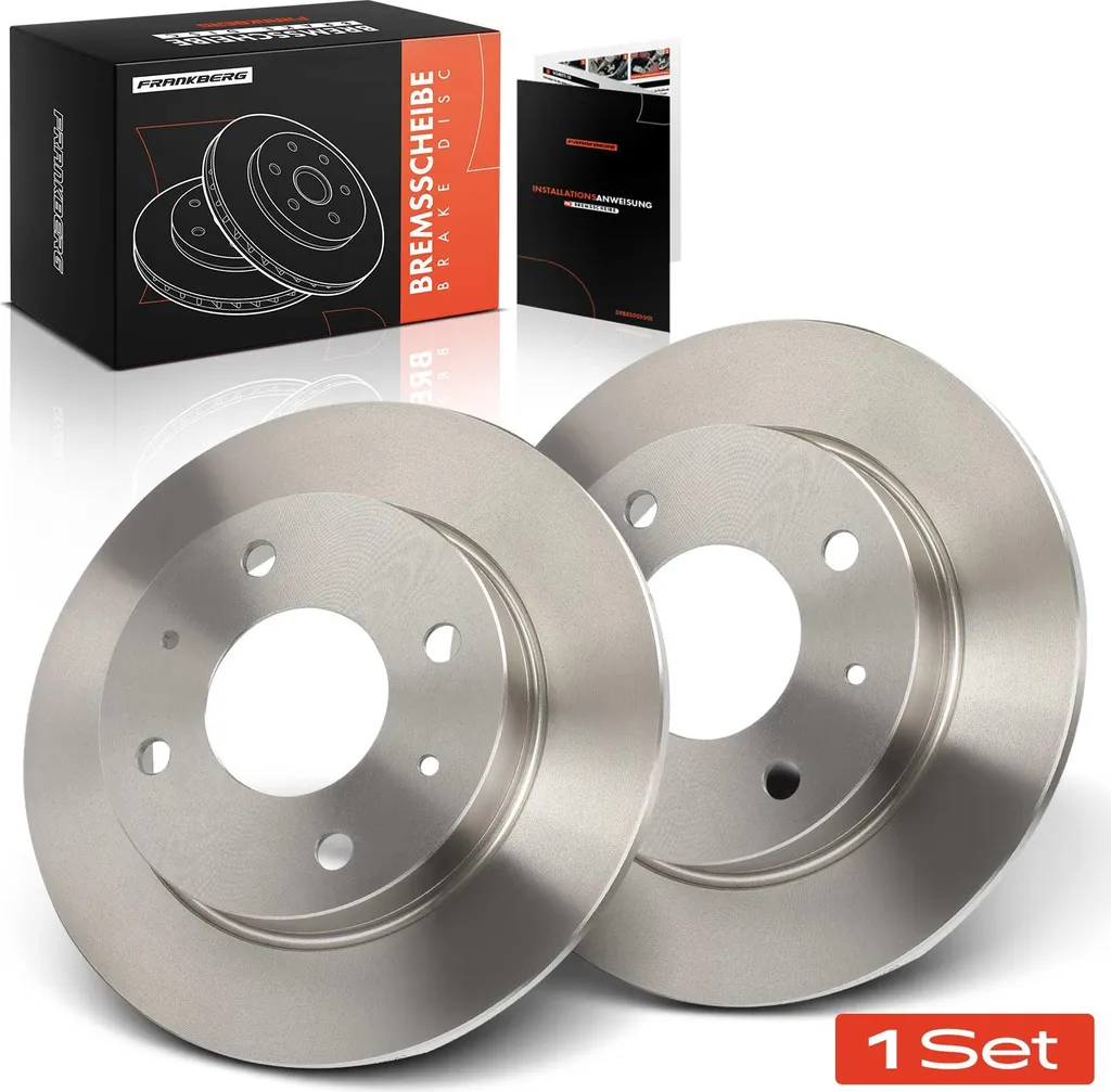 2 Disques de Frein Arrière Frankberg pour Mitsubishi Colt et Smart Forfour