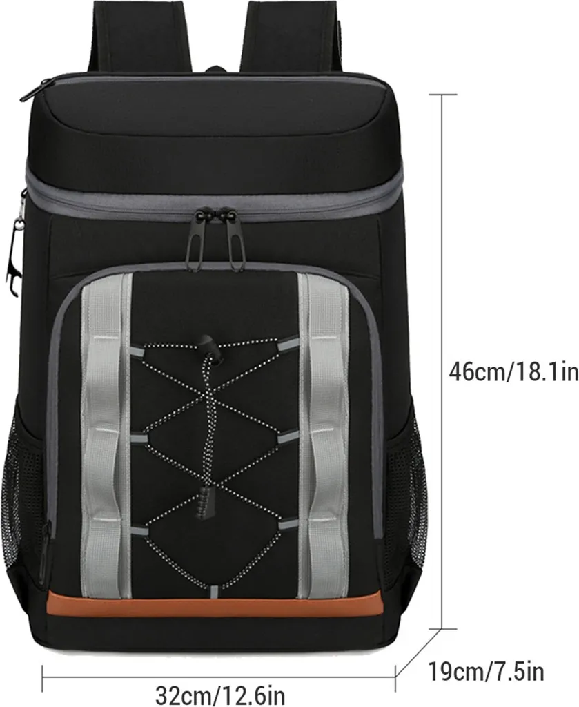 Glacière de camping souple type sac à dos isolant avec double paroi - 6