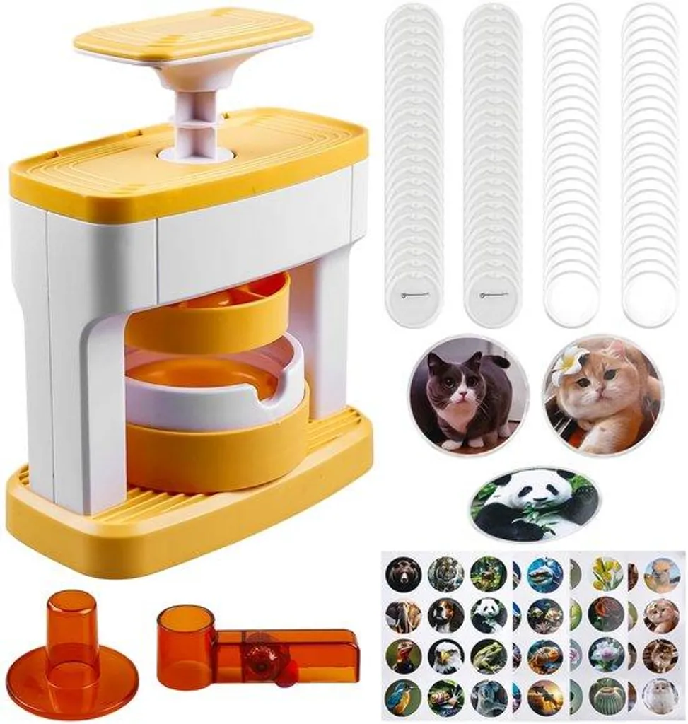 Presse à badges manuelle 55mm - Kit DIY créatif avec 48 accessoires