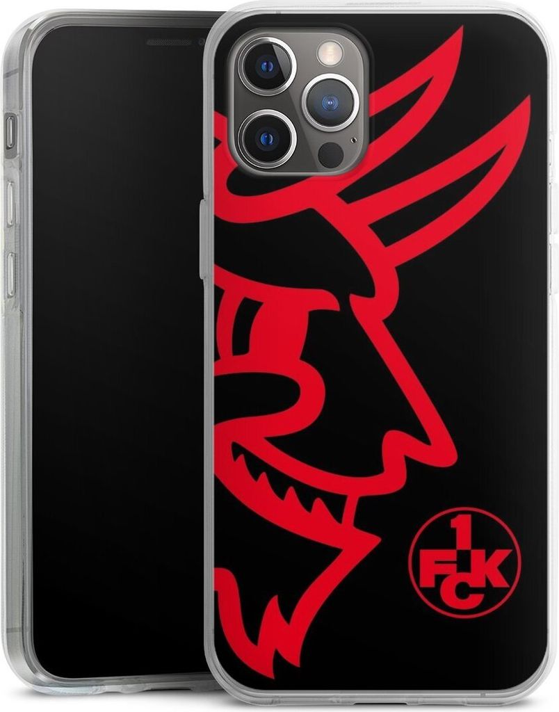 DeinDesign Handyhülle für Apple iPhone 12 Pro Max Silikon Hülle Case Smartphone Schutzhülle 1. FC Kaiserslautern Logo Offizielles Lizenzprodukt