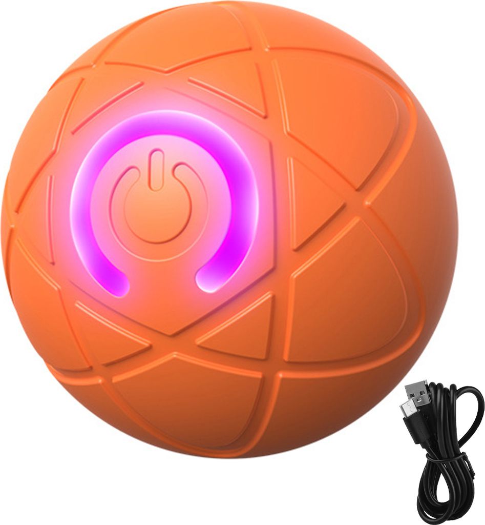 1 Stück/2 Stück Interaktives rollendes Haustierballspielzeug, per USB wiederaufladbar, automatisch bewegliches Ballspielzeug, elektrisches Hundes...