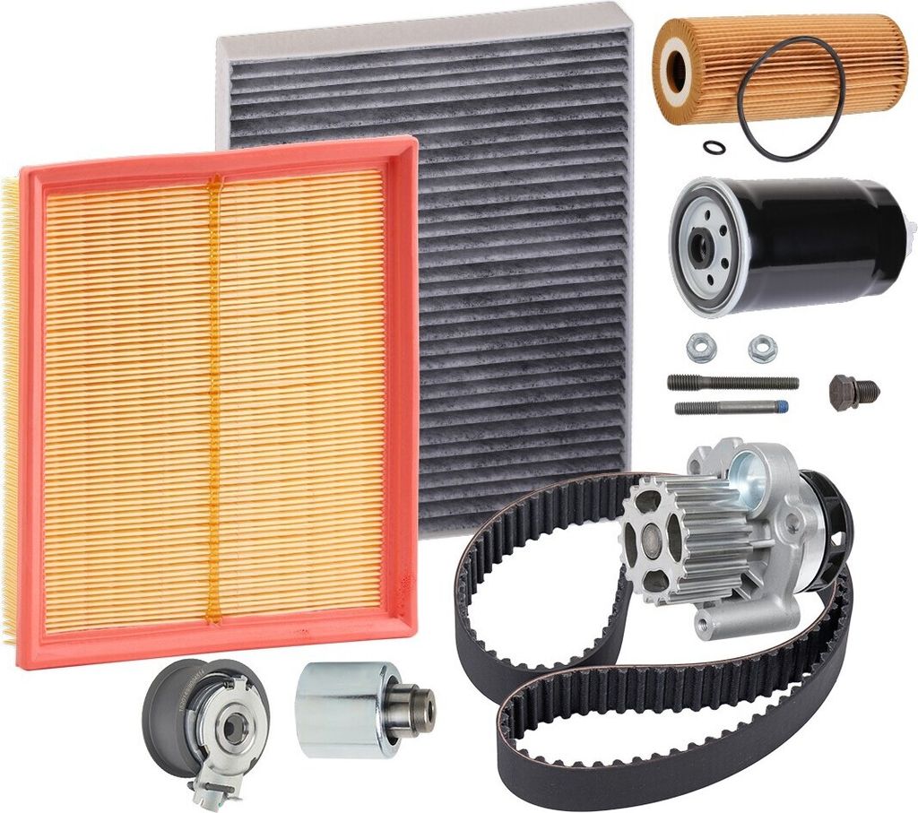 RIDEX Inspektionspaket Filterset für VW PASSAT Variant (3B6) PASSAT (3B3) PASSAT (3B2) für AUDI A6 Avant (4B5, C5) A6 Limousine (4B2, C5) für SKODA