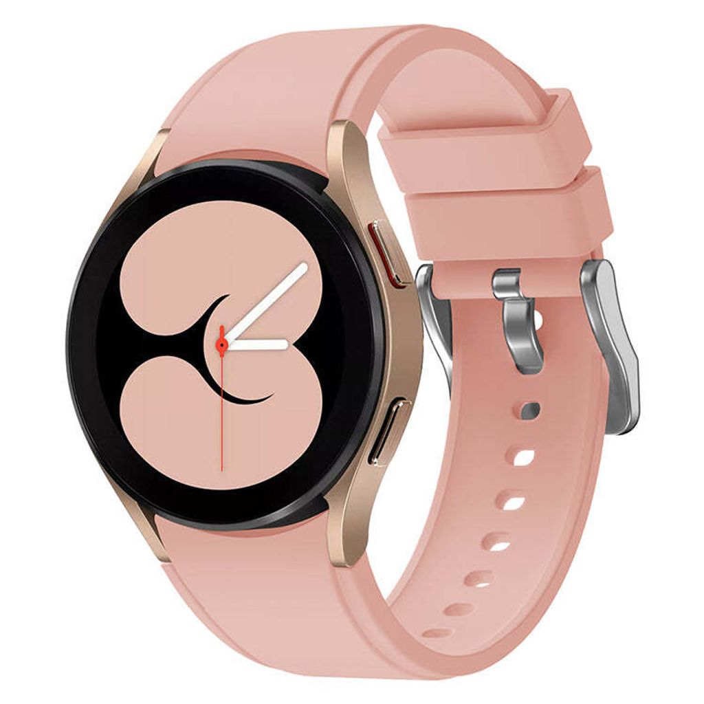 Bizon Strap Watch Silicone Pro Samsung Galaxy Watch 20 mm hellrosa