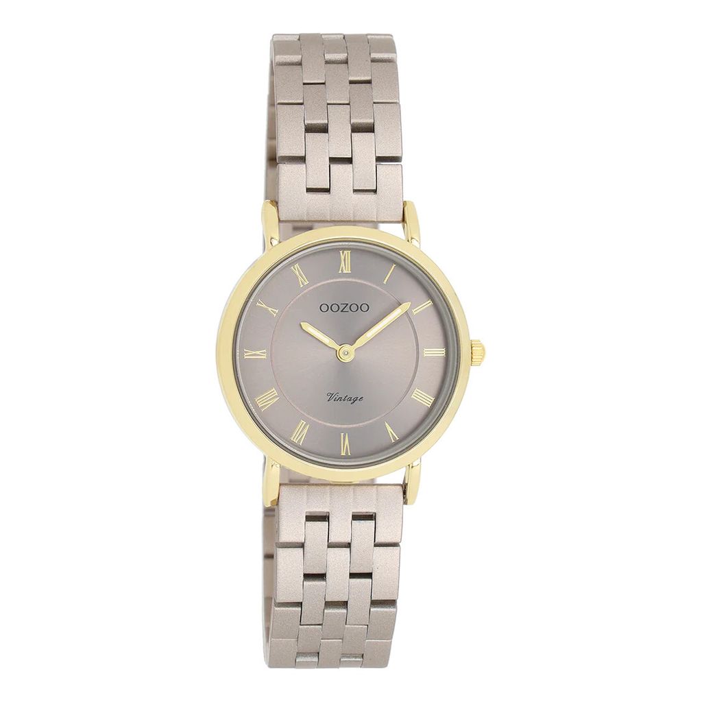 Oozoo Armbanduhr beige Vintage Series Analog-Quarzuhr UOC20375