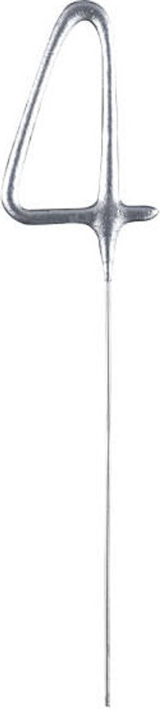 Wunderkerzen silber Zahl 4, 17cm
