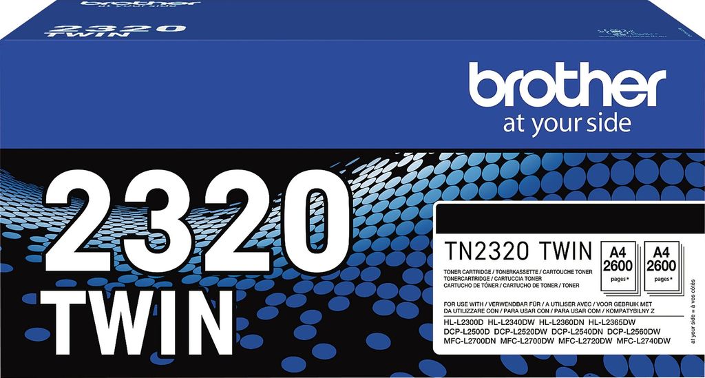 Brother TN2320 TWIN - confezione da 2 - alta resa - nero - Immagine del prodotto 