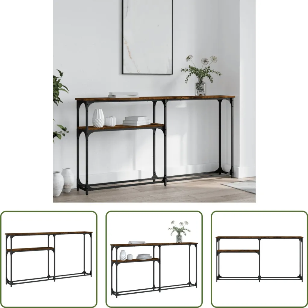 Consolle Ingresso Rovere Fumé 145x22,5 - Mobile Salvaspazio Offerta