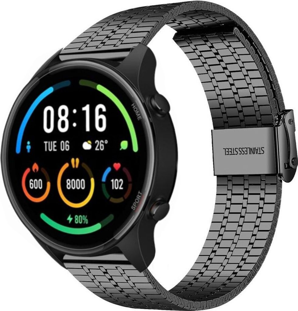 Strap-it Edelstahlarmband - Kompatibel mit Xiaomi Mi Watch Armband Ersatzarmband Edelstahl - Verstellbarer Verschluss - Hochwertiges Material - fü...