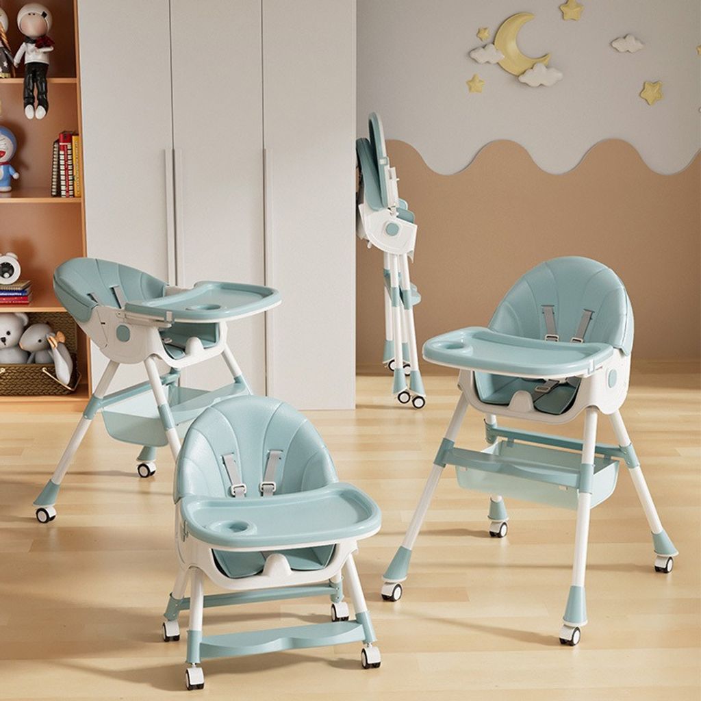 Babyhochstuhl 6in1 Kinderhochstuhl mit Babyliege und Baby Produktbild 