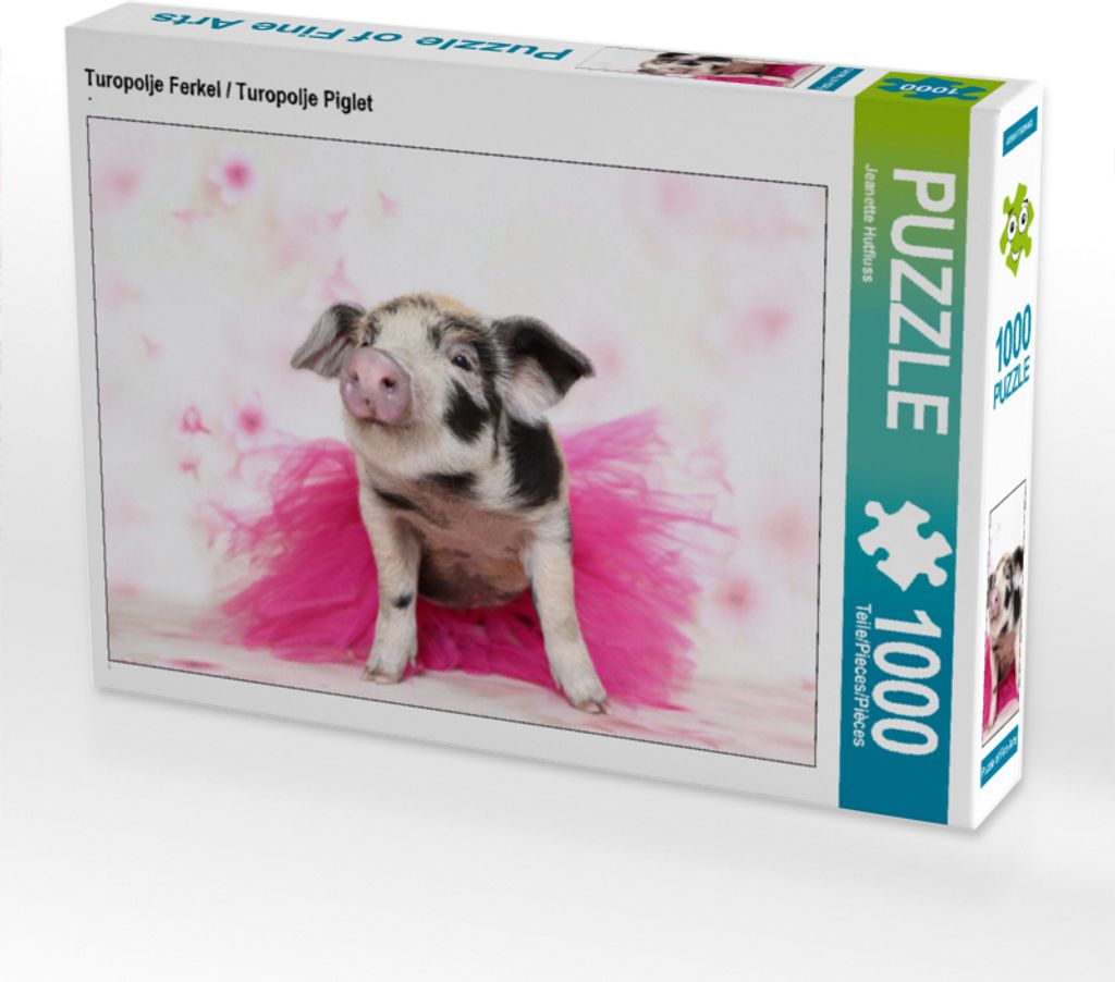 CALVENDO Puzzle Turopolje Ferkel / Turopolje Piglet | 1000 Teile Lege-Größe 64x48cm Foto-Puzzle für glückliche Stunden