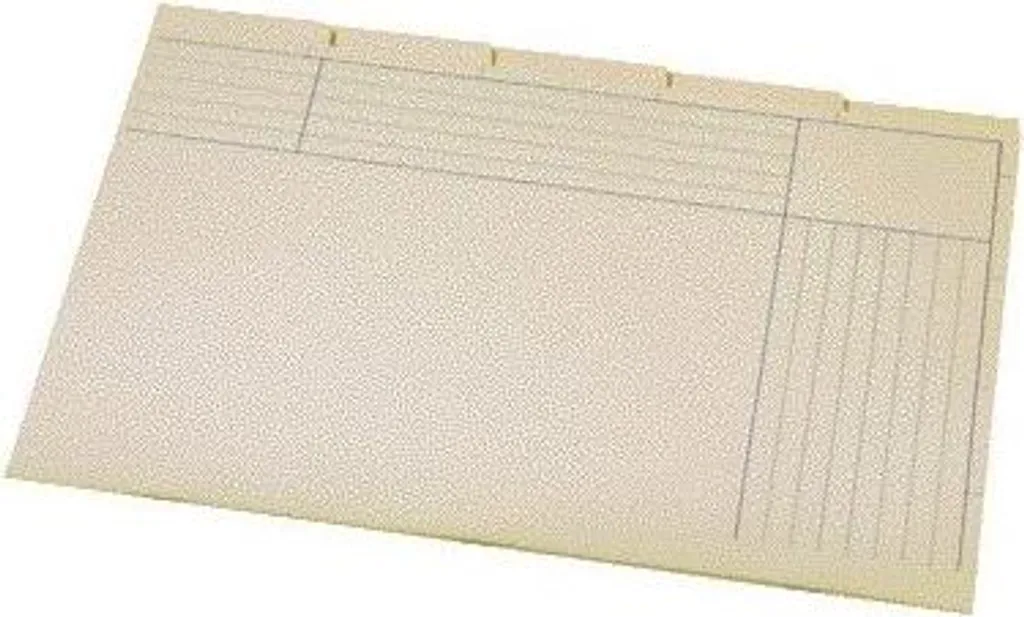 Classeur 5 compartiments en carton 180g jaune Djois Folia Quantore