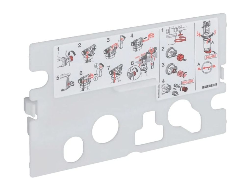 Geberit 240206001 Schutzplatte zu Kappa UP-SPK, 15cm Produktbild 