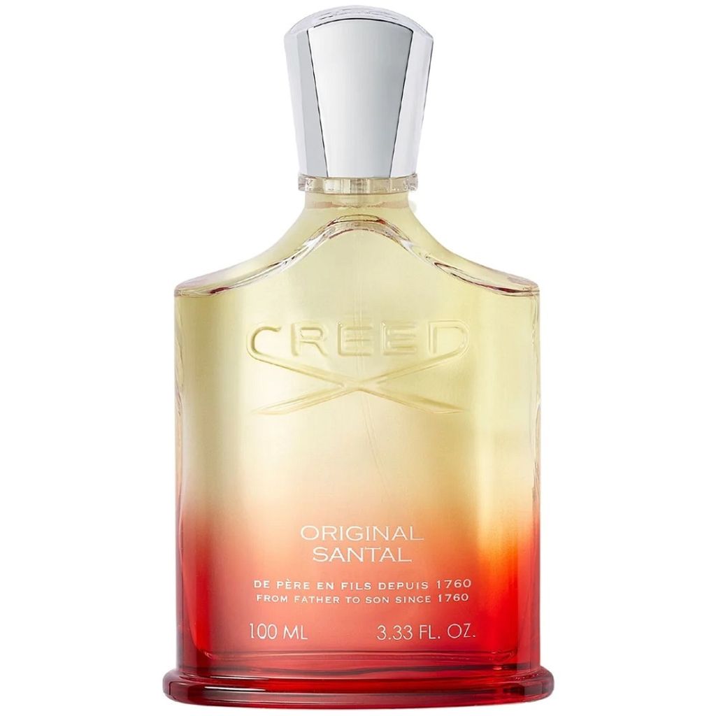 A bottle of Creed Original Santal Eau de Parfum.