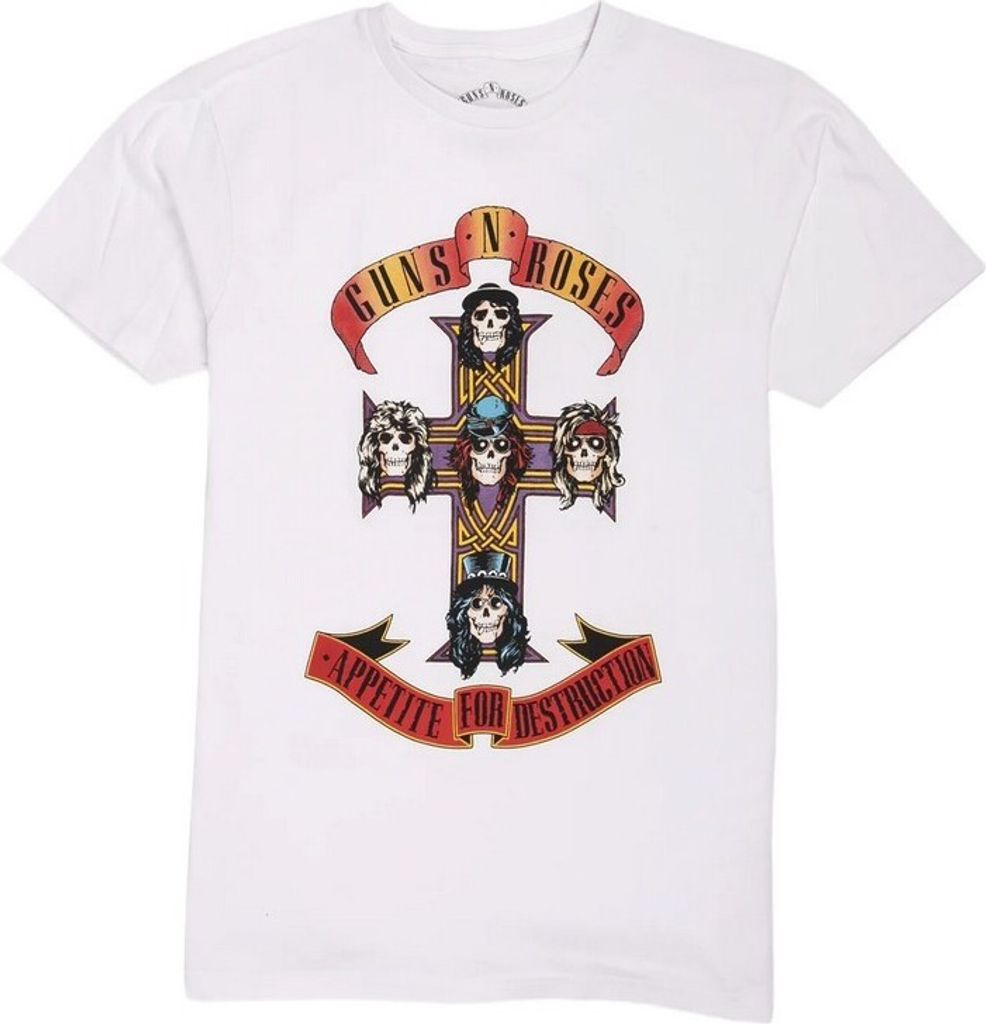 Guns N Roses - "Appetite For Destruction" T-Shirt für Herren/Damen Uni RO785 (XXL) (Weiß)